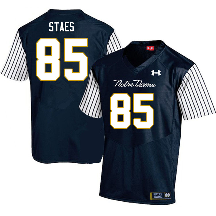 Men #85 Holden Staes Notre Dame Fighting Irish College Football Jerseys Stitched-Alternate - Click Image to Close